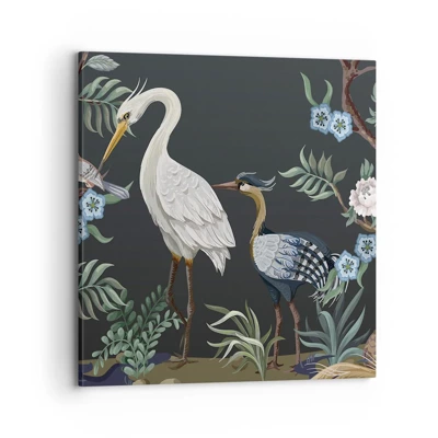 Quadro su tela - Stampe su Tela - La parata degli uccelli - 70x70 cm