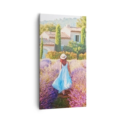 Quadro su tela - Stampe su Tela - La ragazza nella lavanda - 55x100 cm