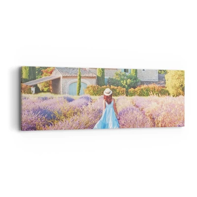 Quadro su tela - Stampe su Tela - La ragazza nella lavanda - 90x30 cm