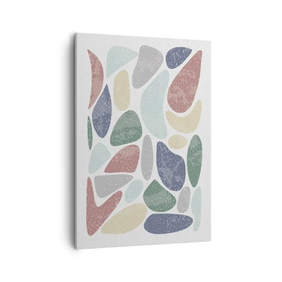 Quadro su tela - Stampe su Tela - Mosaico di colori incipriati - 50x70 cm
