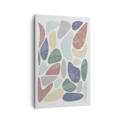Quadro su tela - Stampe su Tela - Mosaico di colori incipriati - 80x120 cm