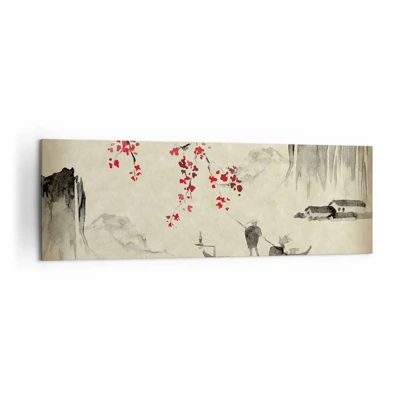 Quadro su tela - Stampe su Tela - Nel paese dei ciliegi in fiore - 160x50 cm