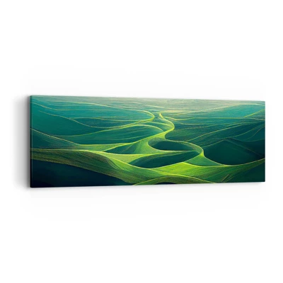 Quadro su tela - Stampe su Tela - Nelle valli verdi - 90x30 cm