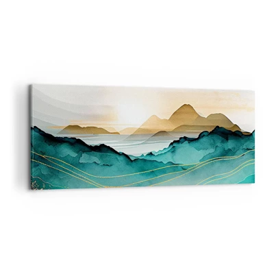 Quadro su tela - Stampe su Tela - Paesaggio ai confini dell'astrazione - 120x50 cm