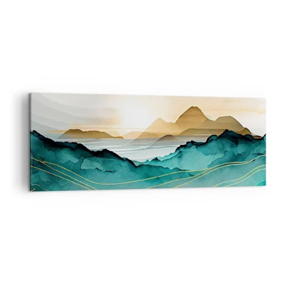 Quadro su tela - Stampe su Tela - Paesaggio ai confini dell'astrazione - 140x50 cm
