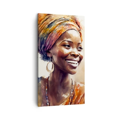 Quadro su tela - Stampe su Tela - Regina africana - 45x80 cm