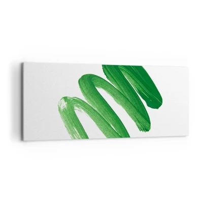 Quadro su tela - Stampe su Tela - Scherzo verde - 120x50 cm