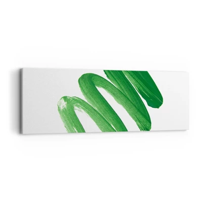 Quadro su tela - Stampe su Tela - Scherzo verde - 90x30 cm