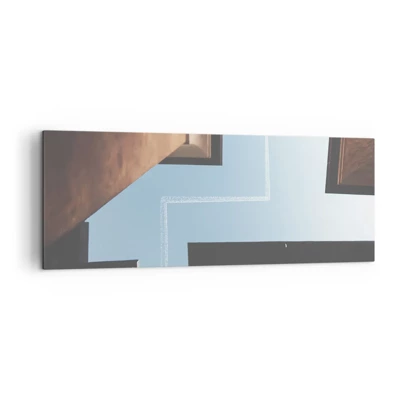Quadro su tela - Stampe su Tela - Sopra il labirinto urbano - 140x50 cm