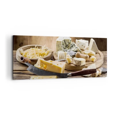 Quadro su tela - Stampe su Tela - Sorridi al formaggio - 100x40 cm