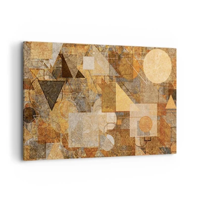Quadro su tela - Stampe su Tela - Studio cubista in marrone - 120x80 cm