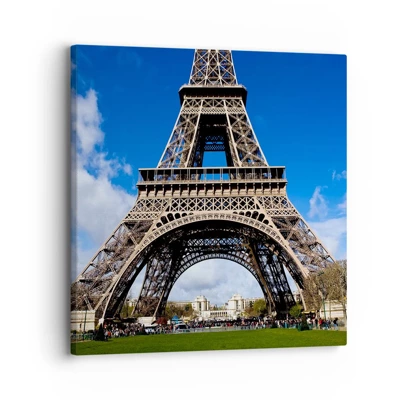 Quadro su tela - Stampe su Tela - Tutta Parigi ai suoi piedi - 30x30 cm