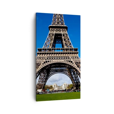 Quadro su tela - Stampe su Tela - Tutta Parigi ai suoi piedi - 45x80 cm