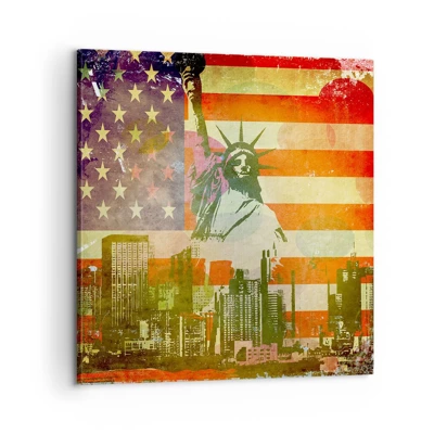 Quadro su tela - Stampe su Tela - Viva l'America! - 60x60 cm
