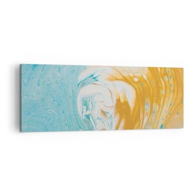 Quadro su tela - Stampe su Tela - Vortice pastello - 140x50 cm