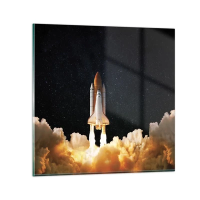 Quadro su vetro - Ad astra! - 70x70 cm