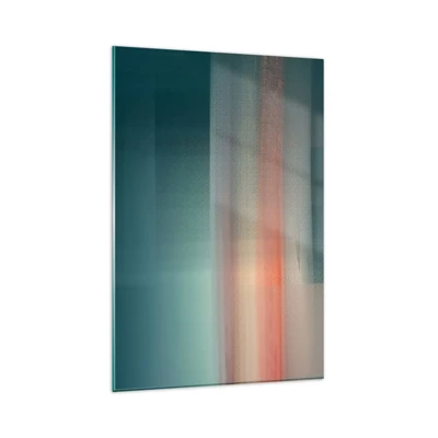 Quadro su vetro - Astrazione: onde di luce - 80x120 cm
