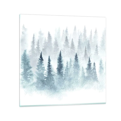 Quadro su vetro - Avvolti nella nebbia - 40x40 cm