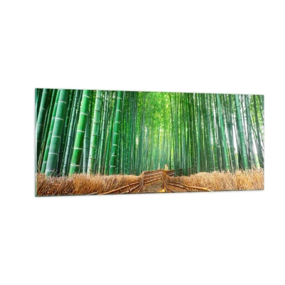 Quadro su vetro - Essenza della natura asiatica - 100x40 cm