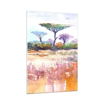 Quadro su vetro - I colori della savana - 80x120 cm