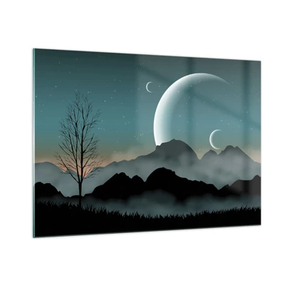 Quadro su vetro - Il carnevale di una notte stellata - 100x70 cm