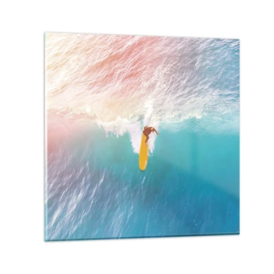 Quadro su vetro - Il cavaliere dell'oceano - 30x30 cm