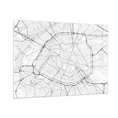 Quadro su vetro - Il fiore di Parigi - 100x70 cm