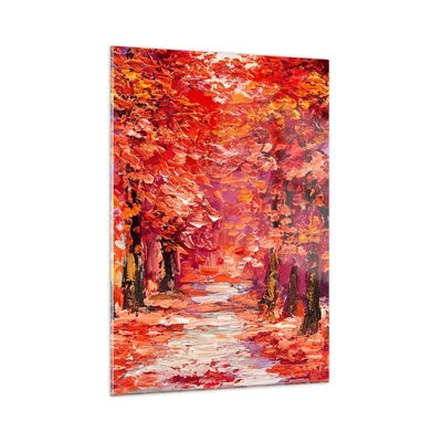 Quadro su vetro - Impressione d'autunno - 50x70 cm