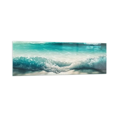 Quadro su vetro - La calma dell'oceano - 160x50 cm
