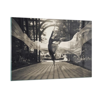 Quadro su vetro - La danza dello spirito del giardino - 120x80 cm
