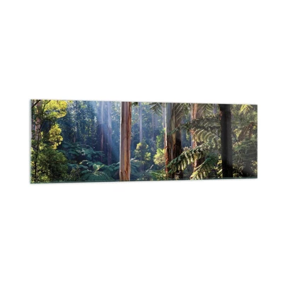 Quadro su vetro - La favola del bosco - 160x50 cm