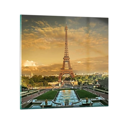 Quadro su vetro - La regina di Parigi - 70x70 cm