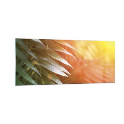 Quadro su vetro - L'alba nella giungla - 100x40 cm