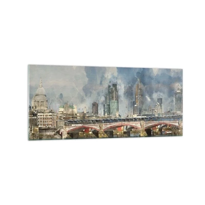 Quadro su vetro - Londra in tutta la sua bellezza - 120x50 cm