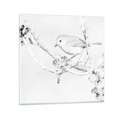 Quadro su vetro - Mattino invernale - 70x70 cm