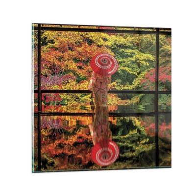 Quadro su vetro - Nel tempio della natura - 30x30 cm