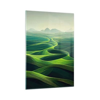 Quadro su vetro - Nelle valli verdi - 80x120 cm