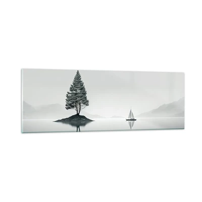 Quadro su vetro - Paesaggio onirico - 90x30 cm