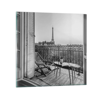 Quadro su vetro - Pomeriggio parigino - 40x40 cm