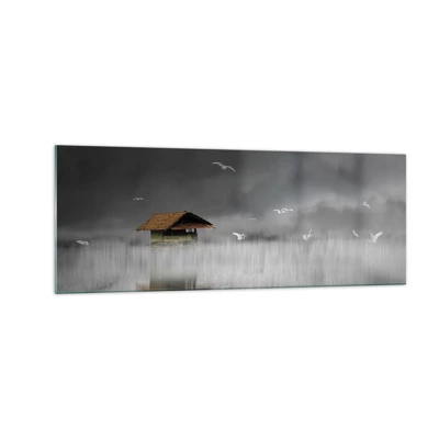 Quadro su vetro - Riparo dalla pioggia - 140x50 cm