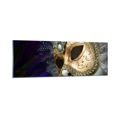 Quadro su vetro - Ritratto di Venezia in oro - 90x30 cm