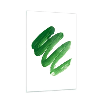 Quadro su vetro - Scherzo verde - 70x100 cm