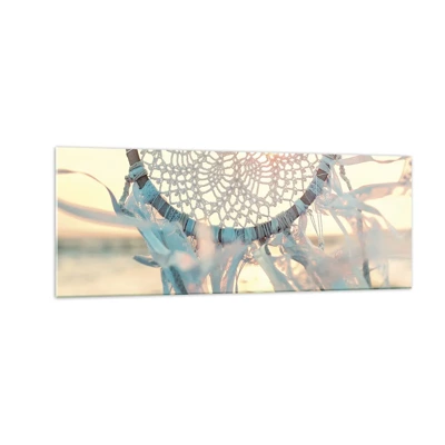 Quadro su vetro - Totem di pizzo - 140x50 cm