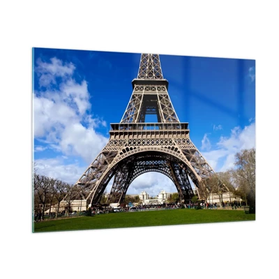 Quadro su vetro - Tutta Parigi ai suoi piedi - 100x70 cm