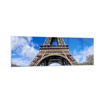 Quadro su vetro - Tutta Parigi ai suoi piedi - 160x50 cm
