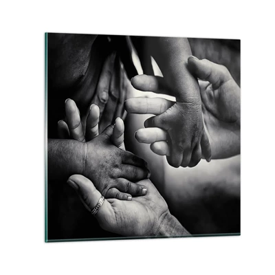 Quadro su vetro - Umanità - 70x70 cm