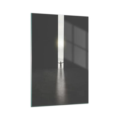 Quadro su vetro - Un passo verso un chiaro futuro - 70x100 cm