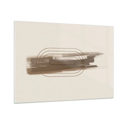 Quadro su vetro - Un soffio di grigio - 100x70 cm