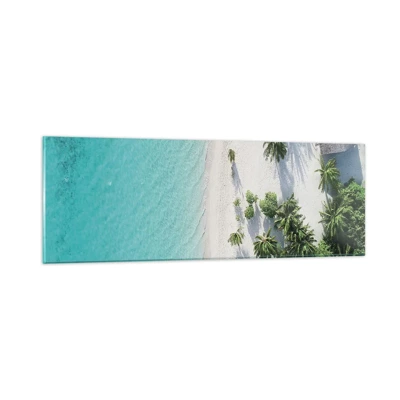 Quadro su vetro - Vacanze in paradiso - 90x30 cm