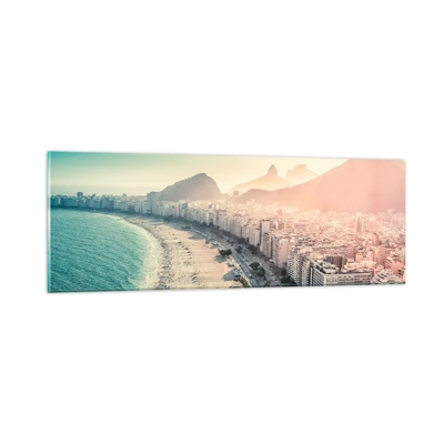 Quadro su vetro - Vacanze senza fine a Rio - 90x30 cm